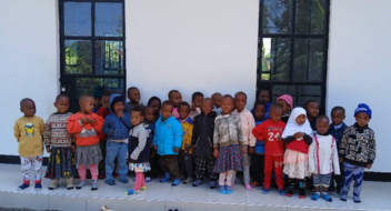 picture of students outside building