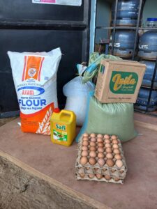 picture of food supplies at school in Arusha